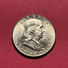 (1) Beautiful Vintage 1950-P Franklin Half Dollar CHOICE BU-BRILLIANT UNCIR.