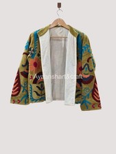 Handmade Suzani Embroidered Jacket Boho Chic Ethnic Coat Vintage Style