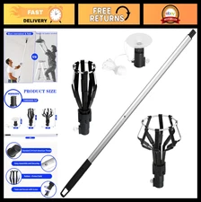 12FT High Ceiling Light Bulb Changer Tool with Suction Cup & Baskets - Easy Use