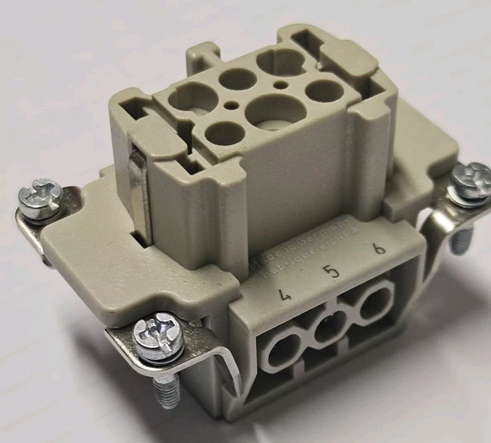 *7 STÜCK*, HARTING, Han 6E-F-s Industriesteckverbinder 09330062701, 16A 500V 6kV - Bild 1 von 4