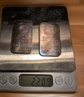 2-Vintage Engelhard Silver Bar 1 oz .999+ FB 35706&FB 35815