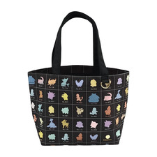 Pokemon Center Original Tote Bag Colorful Silhouette Design Black New Japan