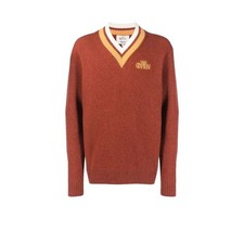 Manors Golf 'the open' V Neck Jumper - Russet - Size L - BRAND NEW WITH TAGS