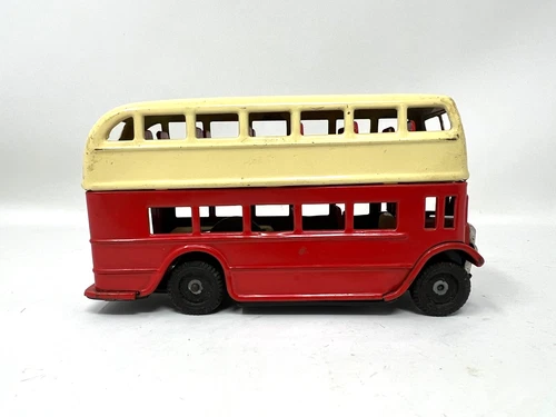 Vintage Metal Double Decker Bus Dinkie Toys, no markings