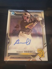 2021 Bowman - Chrome Prospects Autographs Robert Hassell #CPA-RH (AU, RC)