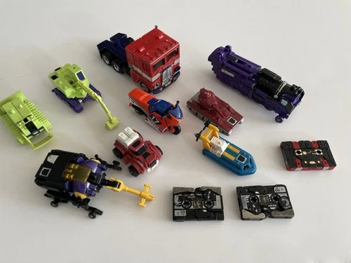 Lot Of 12 Vintage Transformers 1980s Hasbro Action Figures