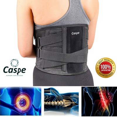 Caspe Lumbar Lower Back Support Belt Brace Posture Sciatica Spine Pain Relief US