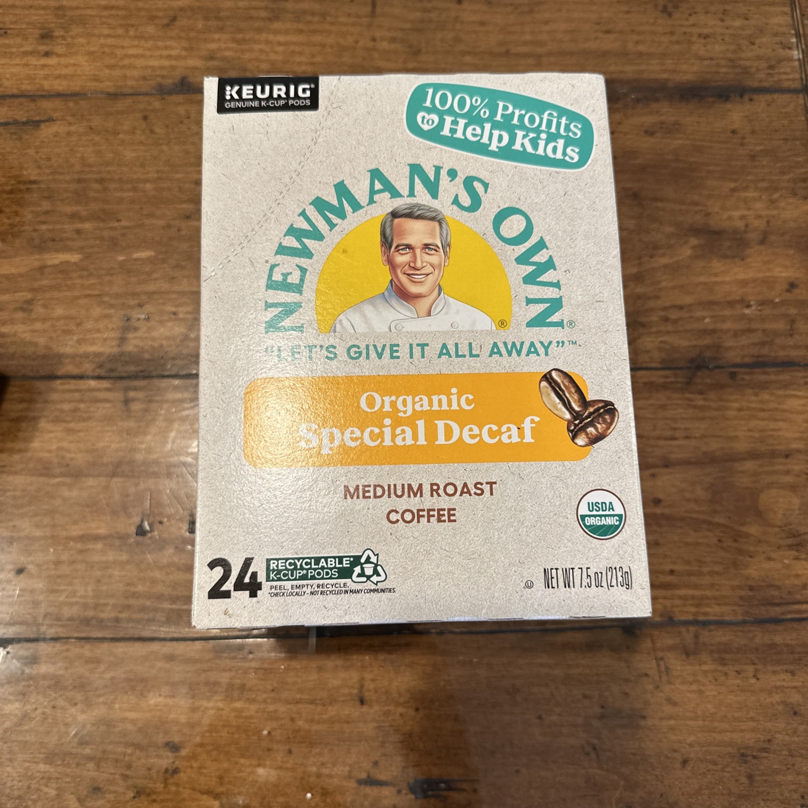 Newman's Own Organics Special Blend Decaf Coffee, Keurig K-Cup Pods, 24 Count