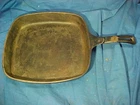 Orig 1920s WAGNER WARE SIDNEY O Cast Iron SQUARE SKILLET 9"