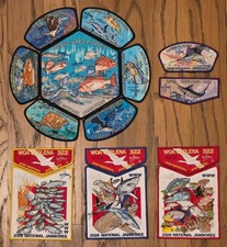 Mobile Area Council 2026 Guy Harvey Complete Patch Set National Scout Jamboree