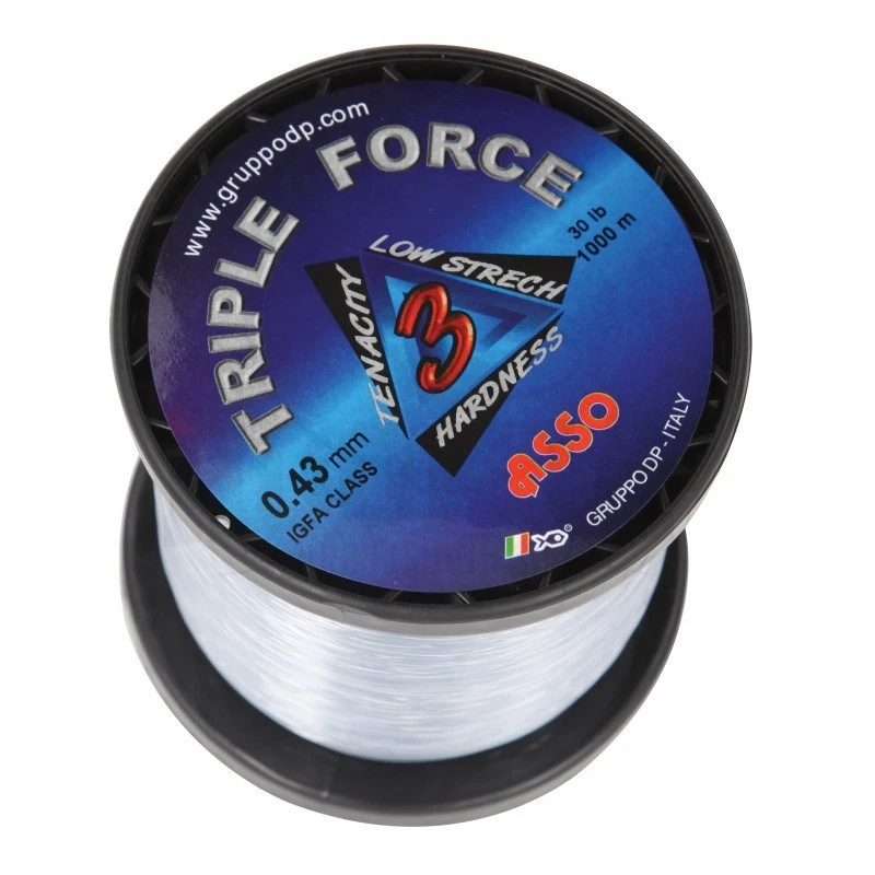 Asso Nylon Triple Force Gris 1000M - Photo 1/1