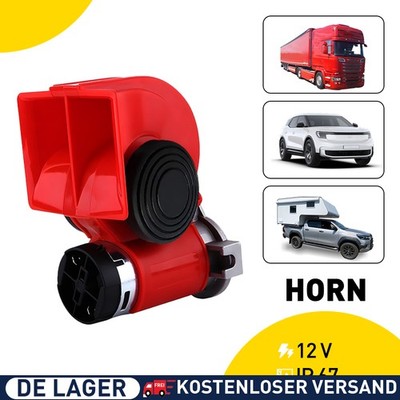 Universal Luft Hupe 12v Blast Kompakt Doppel Ton Laut Hörner Auto LKW SUV Boot