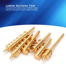 6Pcs Leather Burnisher Brass Slicker Pack Edge Polishing Electric Heating