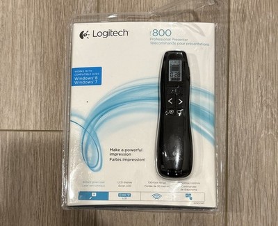 Logitech R800 Wireless Laser Presenter Pointer Remote, Black (910-001350) New