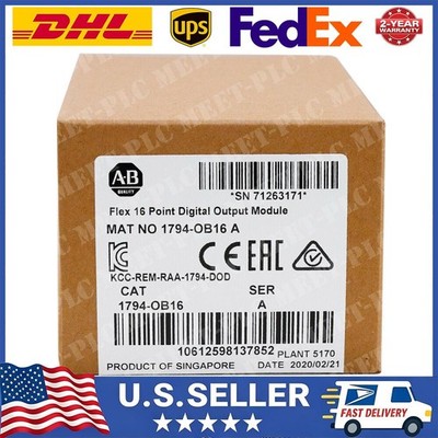 New Allen-Bradley AB 1794-OB16 SER A Flex 16 Point Digital Output Module