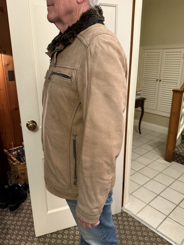 Andrew Marc Men’s Suede Coat - Image 2 of 4