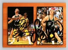 Magic Johnson & Larry Bird Authentic Autograph 1993 Hoops #MB1 Skybox Stamp