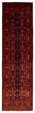 3'10" x 13'9" Vintage Hand-knotted Runner Rug Traditional Oriental Wool Carpet