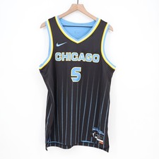 Nike Chicago Sky Angel Reese 5 Explorer Edition WNBA Jersey Black L