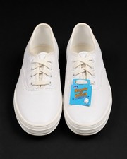 Keds Original White Lace Up Sneakers Ready to Wash Women  s Casual Shoes New