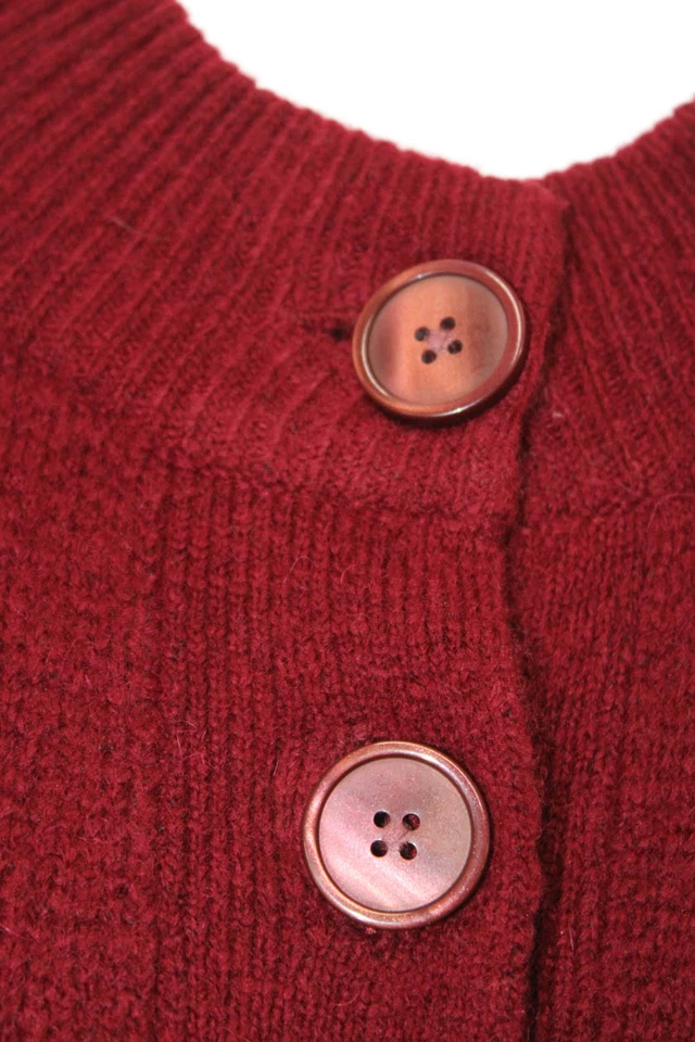 J Crew женщин ворота карманы на пуговицах кардиган свитер верхний красный размер XS - Изображение 4 из 4