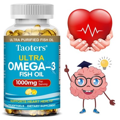 Omega 3 Fish Oil 30-120 Softgels Support Brain Function Health Protect Eyesight