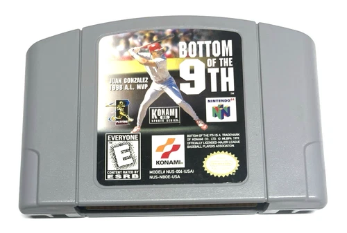 Bottom of the 9th (Nintendo 64, 1999) N64 TESTED