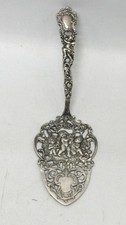 Kuchenschaufel Geb&auml;ckheber Putten Christoph Widmann 835er Silber L. 17,0 cm