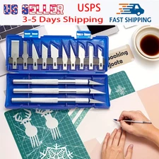 13PC Knife Aluminum Hobby Carving Knife Paper-Cutting Carving Craft Tool Set