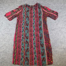 ASOS Women's Paisley Print Multicoloured Short Sleeve Mini Dress Size 10 C-485