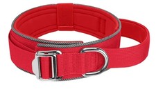 Adjustable Dog Collar for Night Soft Padded Nylon Pet Training Collar Reflective