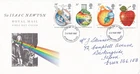 GB 1987 FDC stamps Sir Isaac Newton - Addressed