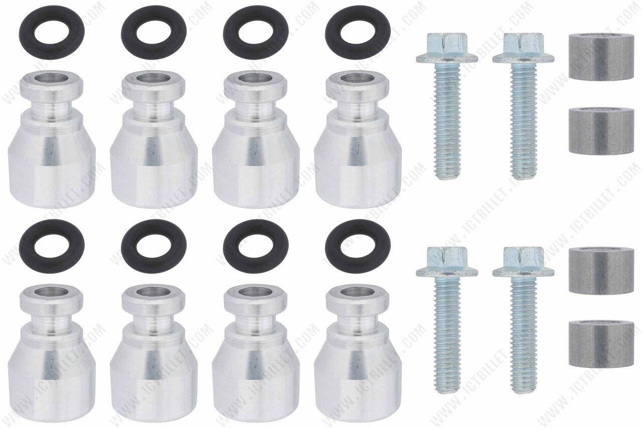 Fuel Injector Adapter Spacers -LS Truck Injectors to LS2 or Flex Fuel Truck Rail