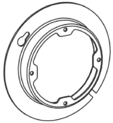 ORBIT 4R058X Round Cover 4'' Dual Direction Raised 5/8'' Ears 2-3/4 ~ Qty 10 or 50