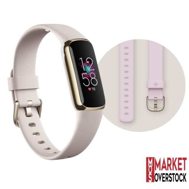 Fitbit Luxe Fitness Tracker Wellness with Gold band Bonus