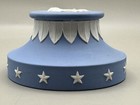 Exclusive Wedgwood Collectors Society Blue Jasperware Liberty Bell Paperweight