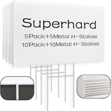 18x24 17x12 Yard Signs Personalized Blank Corrugated Lawn Sign Large With Stakes