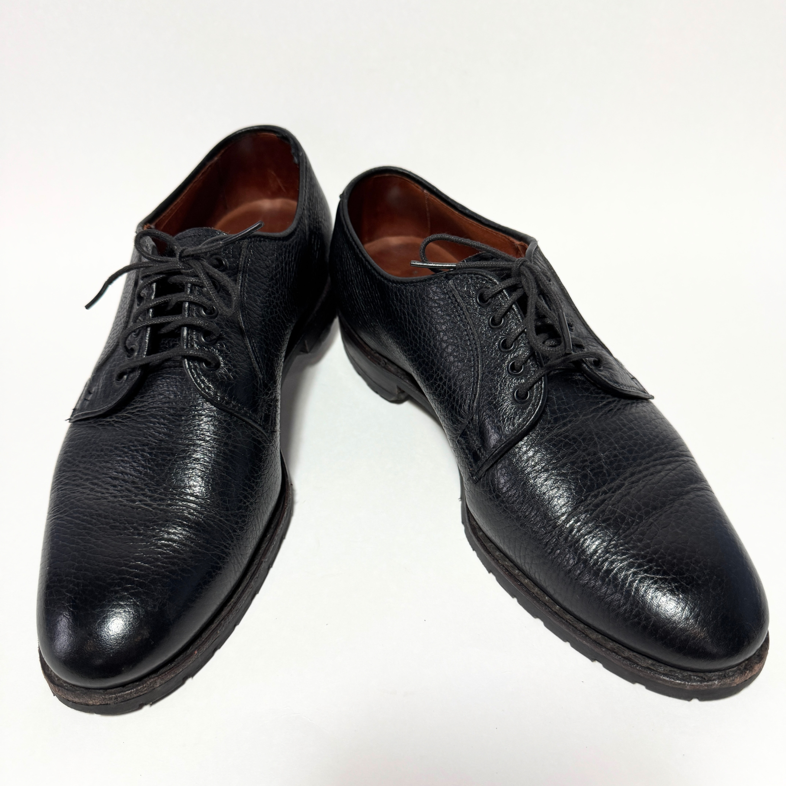 SAOLA Allen Edmonds Athens Scarpe derby da uomo 7 5 D in grani di ciottoli neri