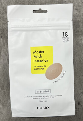 COSRX Master Patch Intensive Tea Tree Leaf Oil Salicylic Acid Hydrocolloid 18ct