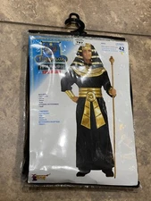 Egyptian Pharaoh Adult Halloween Costume Forum Novelties Large Up to 42" chest