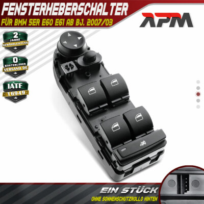 Fensterheber Schalter Vorne Links für BMW 5er E60 5er Touring E61 2007/03-2010