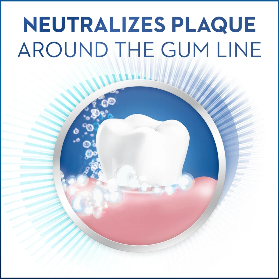 Crest 33.8 Oz Gum Care Mouthwash Pack of 2 Alcohol Free Wintergreen Flavor - Image 4 of 4