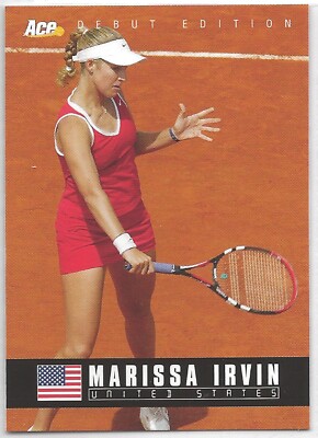 2005 Ace Authentic Debut Edition - Marissa Irvin Tennis Card #73