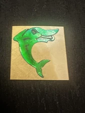Rare Vintage 80s Mystik Oilies Oilie Oily Oilly Dolphin Touch Sticker 1980s