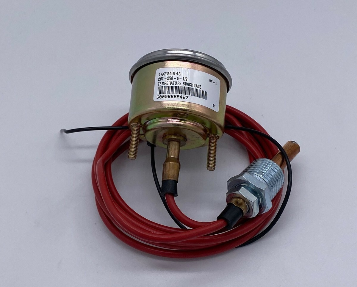 6FT MURPHY 20T-250-6-1/2 250 DEG TEMP GAUGE 10702043 FOR EQUIPMENT