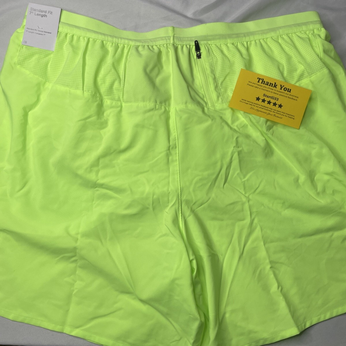 Nike Running Shorts Mens 2XL Bright Green Yellow Standard Fit 