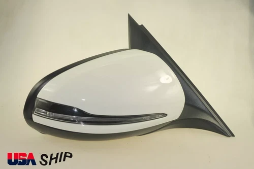 WHITE Side Mirror W/Power Folding Blind Spot For Mercedes GLC43 GLC350e 16-20 RH