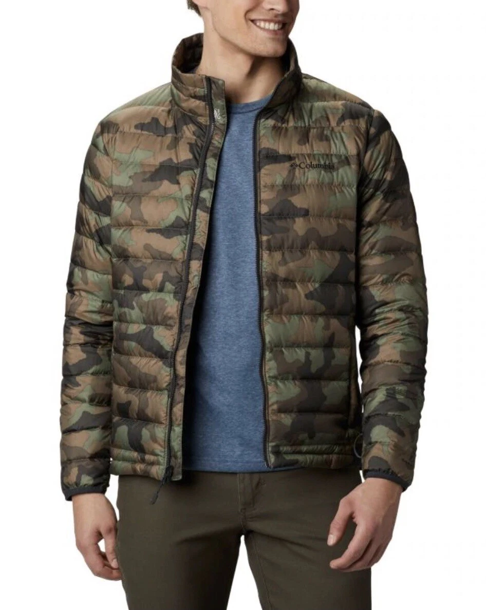 New Men's XXL Columbia Sister Brook Camo Omni-Heat Down Jacket Orig. $200