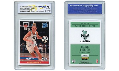 2024 Panini WNBA LEONIE FIEBICH Donruss Rated Rookie Card #RRR14 GEM MINT 10