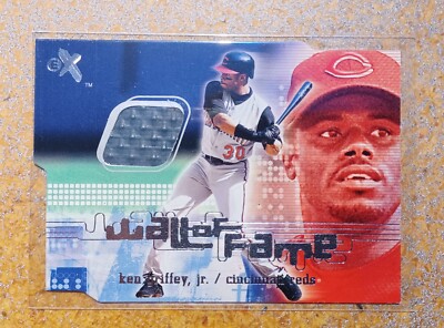 2001 Fleer E-X Wall Of Fame KEN GRIFFEY JR. Authentic Piece Of Outfield Wall!!
